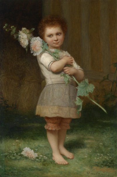 Girl with a Mallow Branch by Charles Landelle